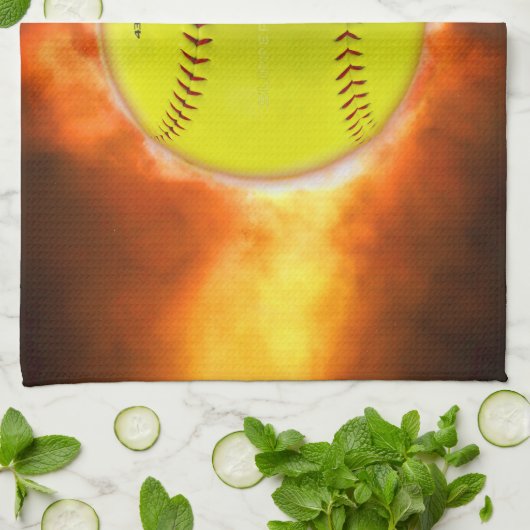 SlipperyJoe, Fireball Raspberry, Softball in brand Theedoek (Gevouwen)