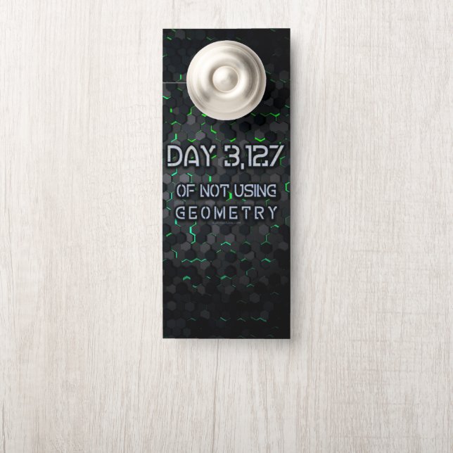 SlipperyJoe gebruikt geen geometrie die hexa in el Deurhanger (Op knop)