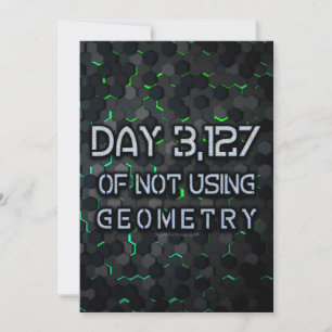 SlipperyJoe gebruikt geen geometrie die hexa in el Feestdagenkaart