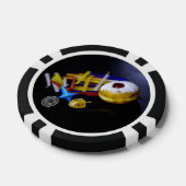 SlipperyJoe Hanukkah symbolic still life holiday e Poker Chips (Enkel)