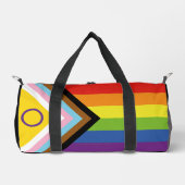 SlipperyJoe Intersex Progress Pride Flag regenboog Plunjezak (Voorkant)