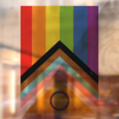 SlipperyJoe Intersex Progress Pride Flag regenboog Raamsticker (Vel 2)