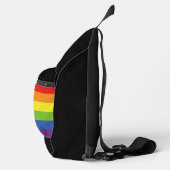 SlipperyJoe Intersex Progress Pride Flag regenboog Sling Bag (Rechts)