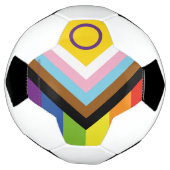 SlipperyJoe Intersex Progress Pride Flag regenboog Voetbal (Gedraaid)