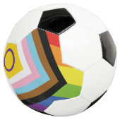 SlipperyJoe Intersex Progress Pride Flag regenboog Voetbal (Drie kwart)