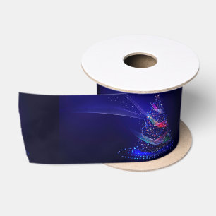SlipperyJoe kerstboom mooi kleurrijk licht Satijnen Lint