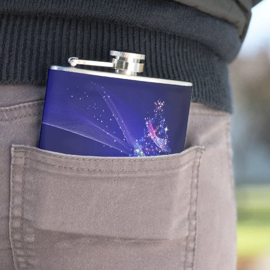 SlipperyJoe Kerstboom, prachtige kleurrijke Chri Heupfles (Voorbeeld)