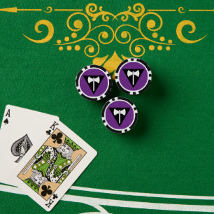 SlipperyJoe lesbische pridevlag krachtig gay femin Poker Chips