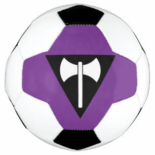 SlipperyJoe lesbische pridevlag krachtig gay femin Voetbal