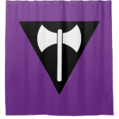 SlipperyJoe lesbische trots vlag krachtige homo fe Douchegordijn (Voorkant)