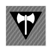 SlipperyJoe lesbische trots vlag krachtige homo fe Rubberstempel (Afrduk)