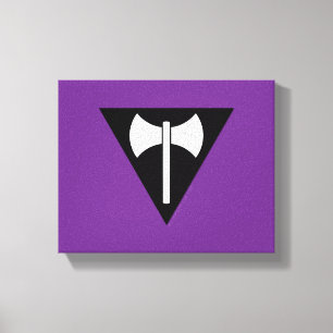 SlipperyJoe lesbische trotsvlag krachtig gay femin Canvas Afdruk