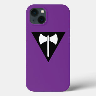 SlipperyJoe lesbische trotsvlag krachtig gay femin Case-Mate iPhone Case