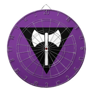 SlipperyJoe lesbische trotsvlag krachtig gay femin Dartbord