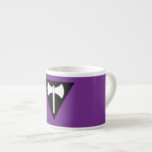 SlipperyJoe lesbische trotsvlag krachtig gay femin Espresso Kop