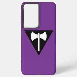 SlipperyJoe lesbische trotsvlag krachtig gay femin Samsung Galaxy Hoesje