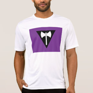 SlipperyJoe lesbische trotsvlag krachtig gay femin T-shirt