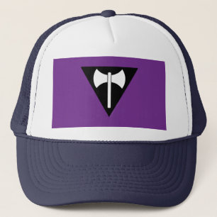 SlipperyJoe lesbische trotsvlag krachtig gay femin Trucker Pet