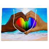 SlipperyJoe levendig regenboog verloop hart interr Groot Cadeauzakje (Voorkant)