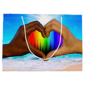SlipperyJoe levendig regenboog verloop hart interr Groot Cadeauzakje (Achterkant)