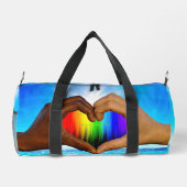 SlipperyJoe levendig regenboog verloop hart interr Plunjezak (Achterkant)