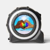 SlipperyJoe levendig regenboog verloop hart interr Rolmaat (Voorkant)