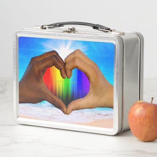 SlipperyJoe levendige regenbooggradiënt hart inter (In situ)
