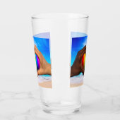 SlipperyJoe levendige regenbooggradiënt hart inter Glas (Links)