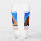 SlipperyJoe levendige regenbooggradiënt hart inter Glas (Rechts)