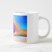 SlipperyJoe levendige regenbooggradiënt hart inter Grote Koffiekop (Rechts)