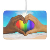 SlipperyJoe levendige regenbooggradiënt hart inter Luchtverfrisser (Achterkant)