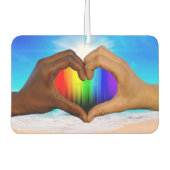 SlipperyJoe levendige regenbooggradiënt hart inter Luchtverfrisser (Voorkant)