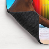 SlipperyJoe levendige regenbooggradiënt hart inter Muismat (Hoek)