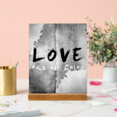 SlipperyJoe liefde heeft geen kleur ras huidtint g Acryl Bord (Huwelijk)