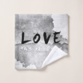 SlipperyJoe liefde heeft geen kleur ras huidtint g Bad Handdoek (Wasdoekje)