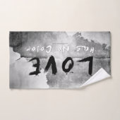 SlipperyJoe liefde heeft geen kleur ras huidtint g Bad Handdoek (Handdoek)