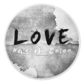 SlipperyJoe liefde heeft geen kleur ras huidtint g Keramische Knop (Voorkant)