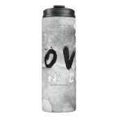 SlipperyJoe liefde heeft geen kleur ras huidtint g Thermosbeker (Voorkant)