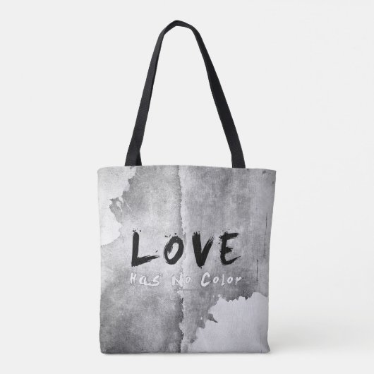 SlipperyJoe liefde heeft geen kleur ras huidtint g Tote Bag (Achterkant)