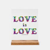 SlipperyJoe liefde is liefde druppelen smelten dyn Acryl Bord (Voorkant)