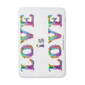 SlipperyJoe liefde is liefde druppelen smelten dyn Badmat (Voorkant Verticaal)