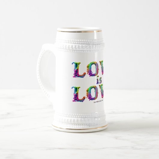 SlipperyJoe liefde is liefde druppelen smelten dyn Bierpul (Voorkant links)