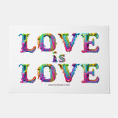 SlipperyJoe liefde is liefde druppelen smelten dyn Deurmat (Voorkant)