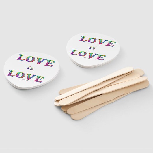 SlipperyJoe liefde is liefde druppelen smelten dyn Handwaaier (Niet-gemonteerd)