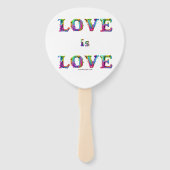 SlipperyJoe liefde is liefde druppelen smelten dyn Handwaaier (Voorkant)