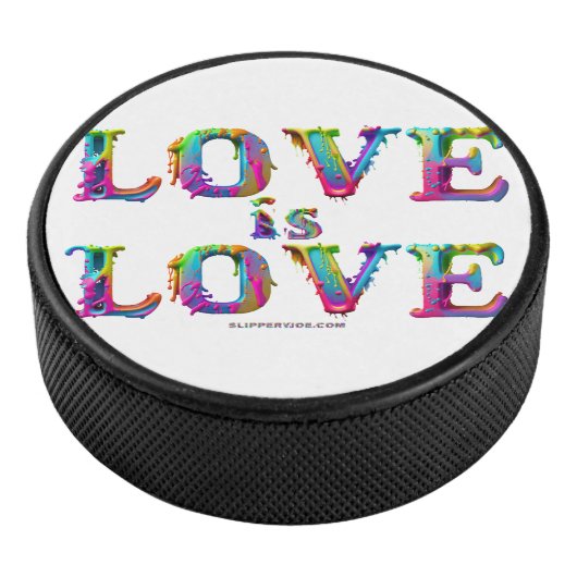 SlipperyJoe liefde is liefde druppelen smelten dyn Hockey Puck (3/4)