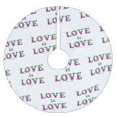 SlipperyJoe liefde is liefde druppelen smelten dyn Kerstboom Rok (Voorkant)