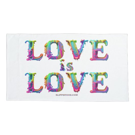 SlipperyJoe liefde is liefde druppelen smelten dyn Kussensloop (Achterkant)