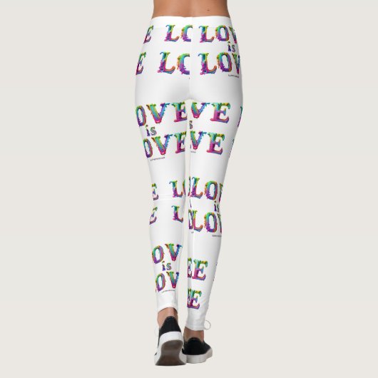 SlipperyJoe liefde is liefde druppelen smelten dyn Leggings (Achterkant)