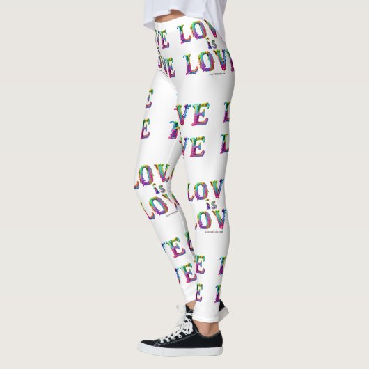 SlipperyJoe liefde is liefde druppelen smelten dyn Leggings (Links)